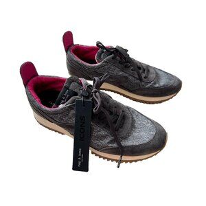Rag & Bone Retro Runner Trainer In Grey Denim ( 38 )